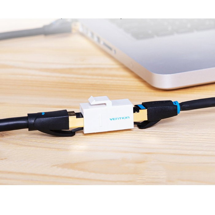 Vention Adaptador conector RJ45 VDD-B07-W Cat5e Blanco